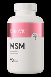 OstroVit MSM dietary supplement with 90 tablets for organic sulfur support.